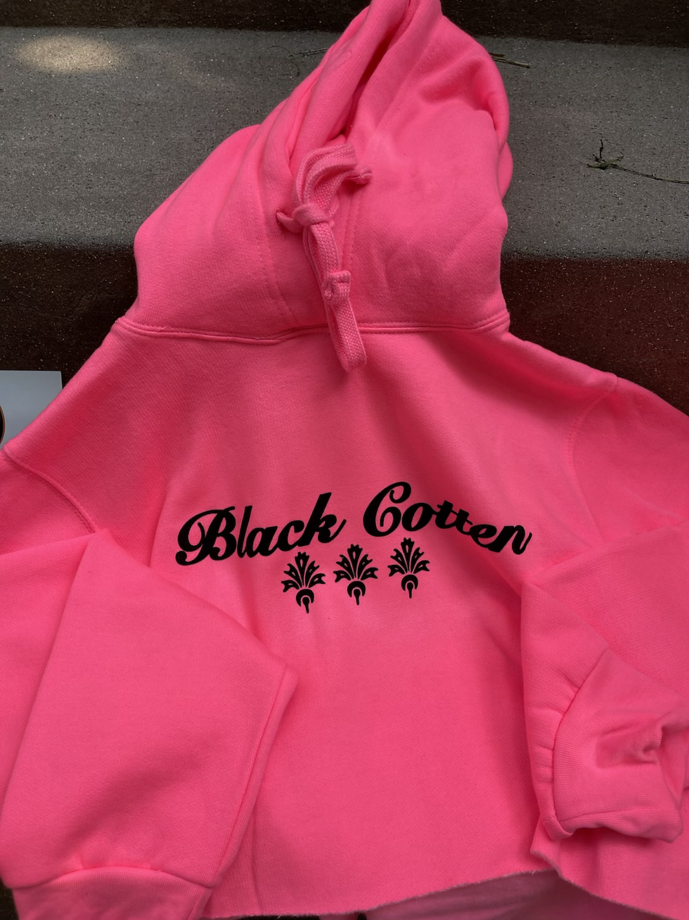 Thumbnail: Berry Fuchsia Crop Hoodie