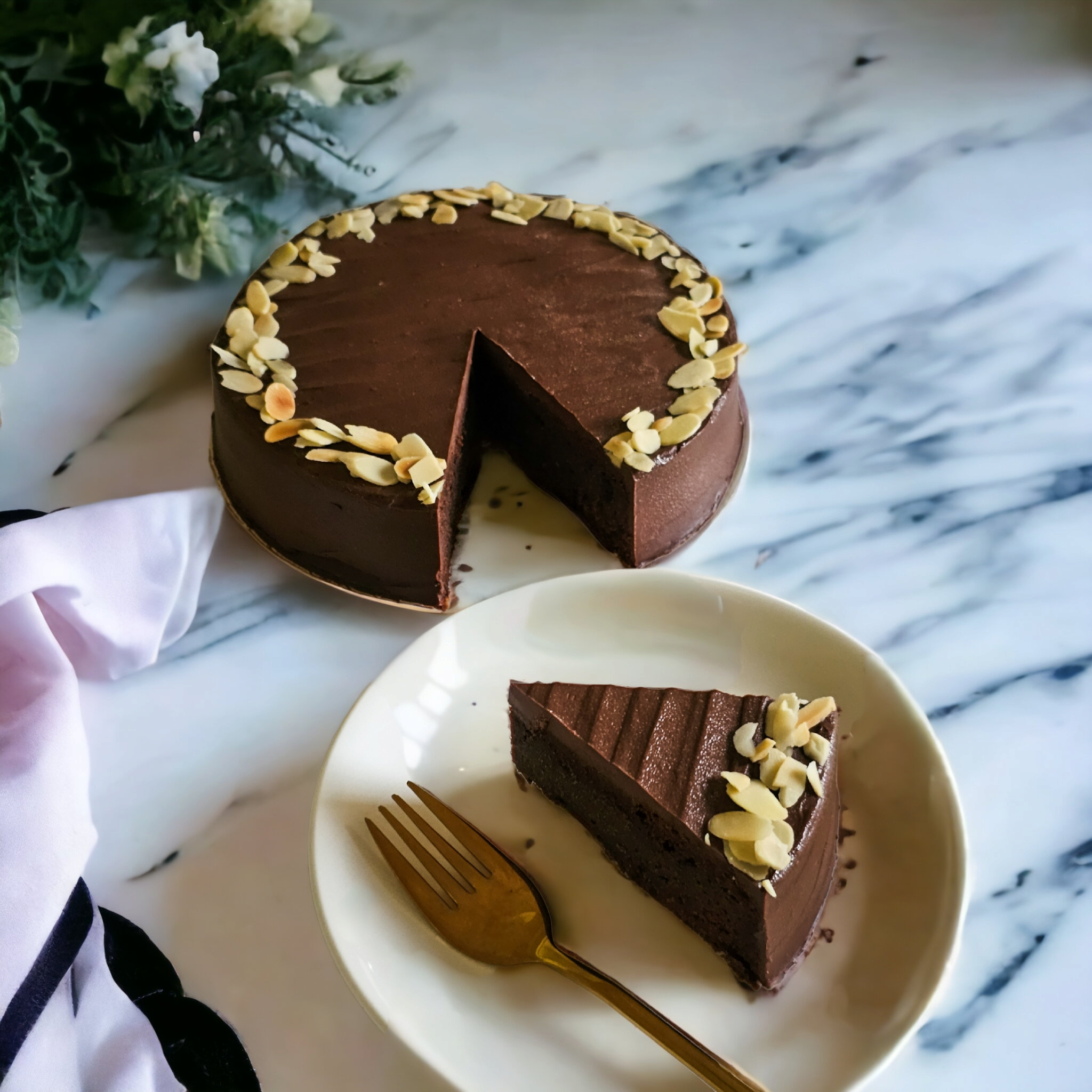 Chocolate Almond Flour Cake