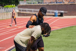 Coach Pryce and Kai Bowers