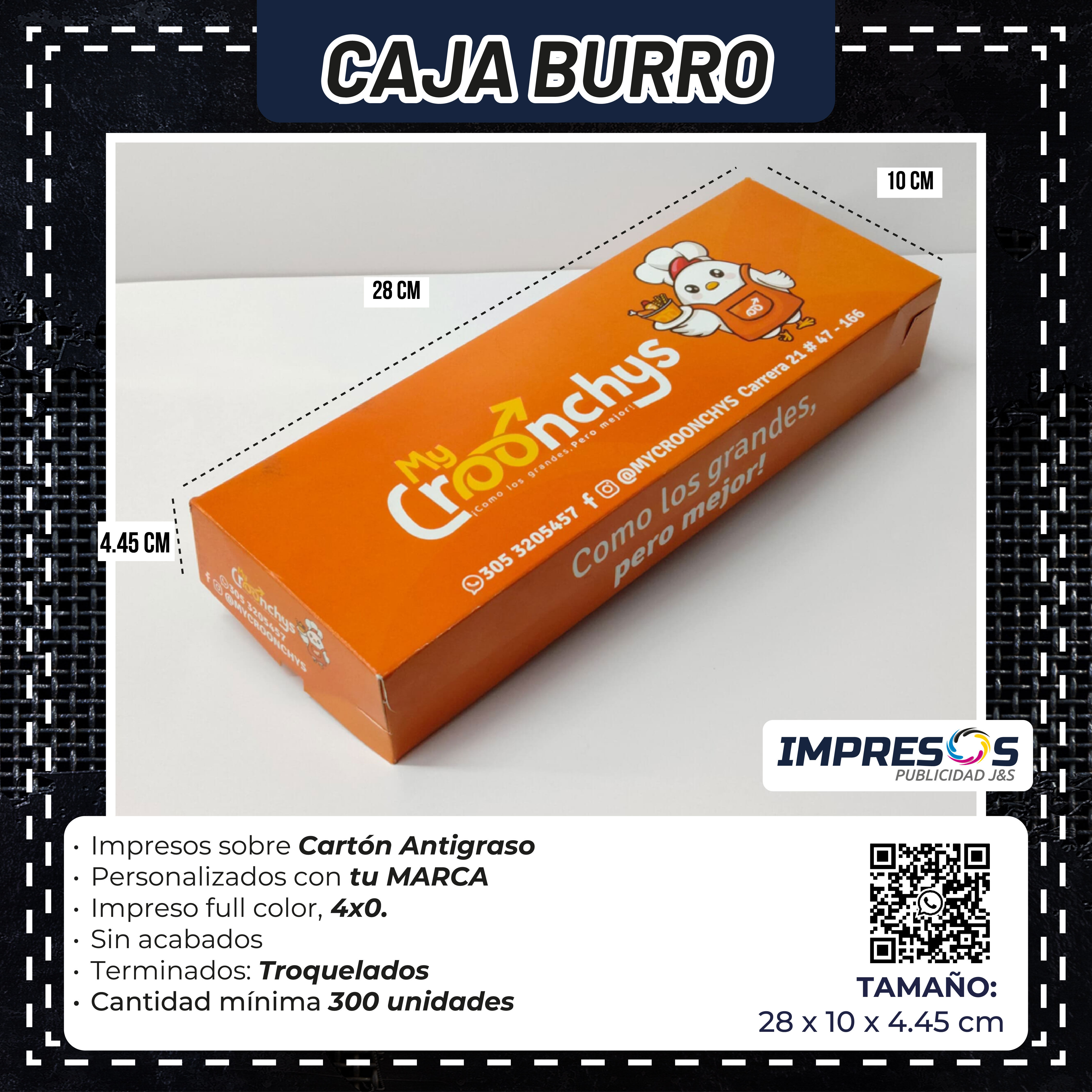 CAJA BURRO - ALIMENTOS