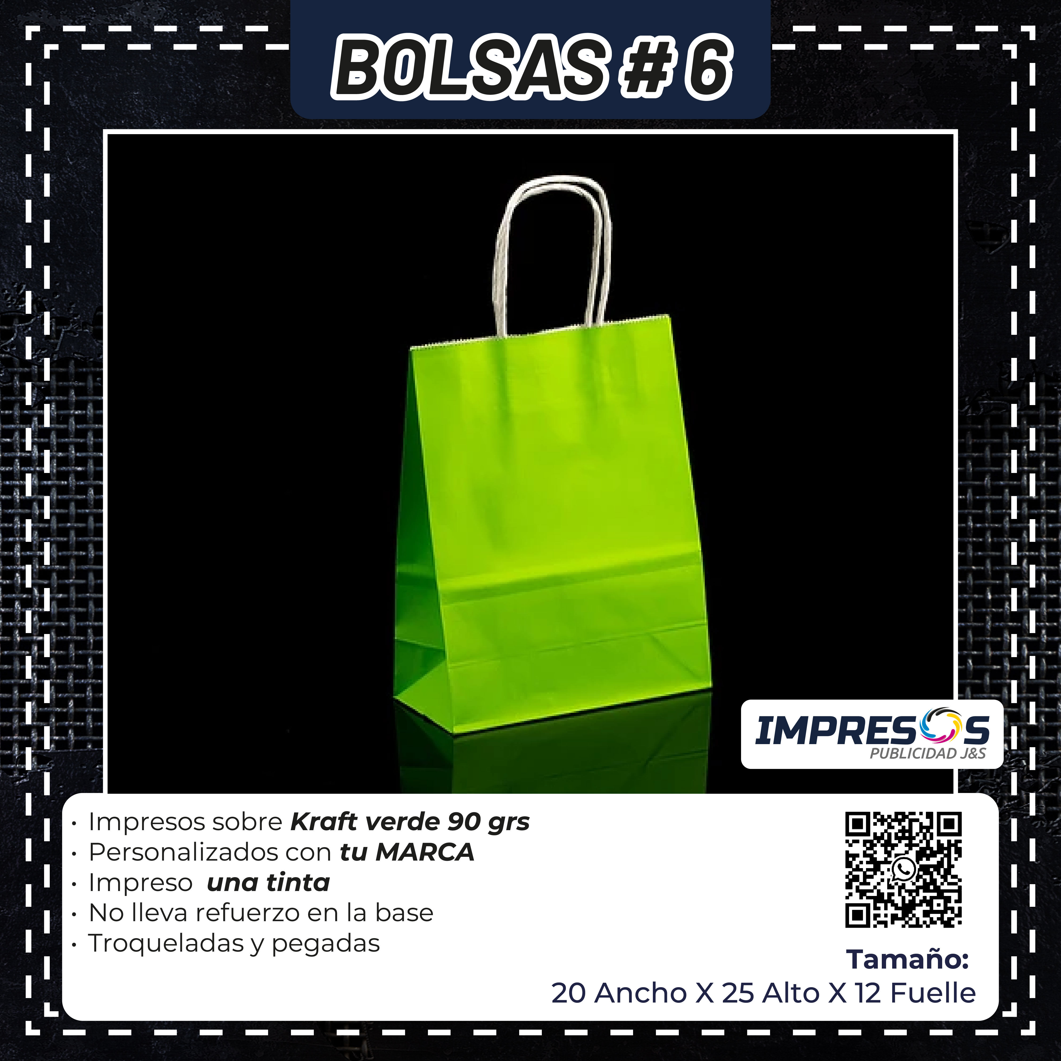 BOLSA MANIJA TRENZADA 20×12×25 CM VERDE