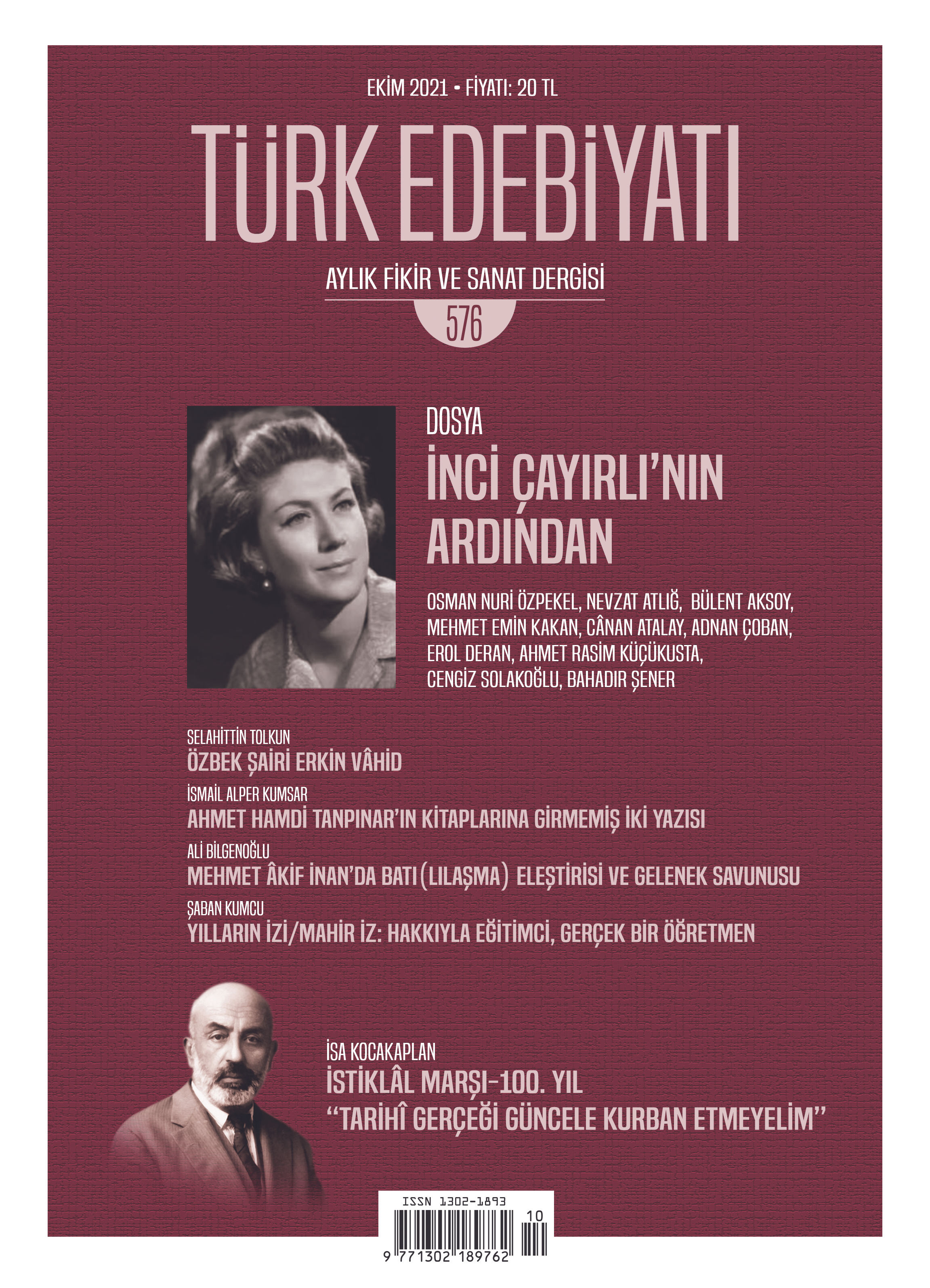 Türk Edebiyatı Dergisi 576. Sayı