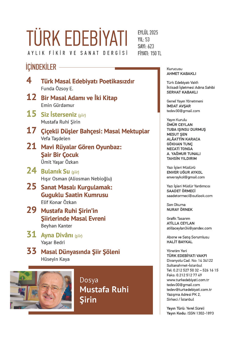 Küçük resim: Türk Edebiyatı Dergisi 623. Sayı