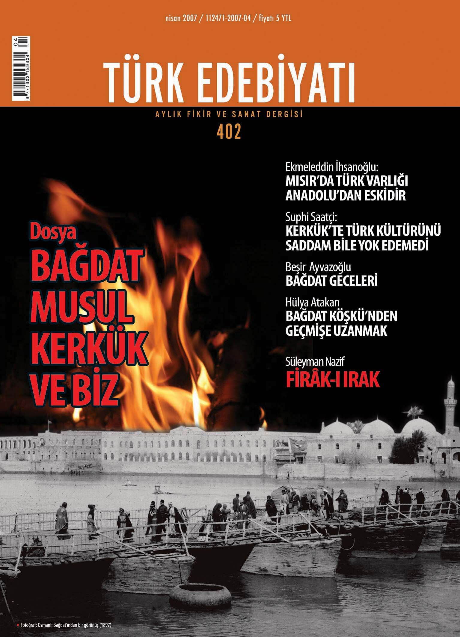 Türk Edebiyatı Dergisi 402. Sayı