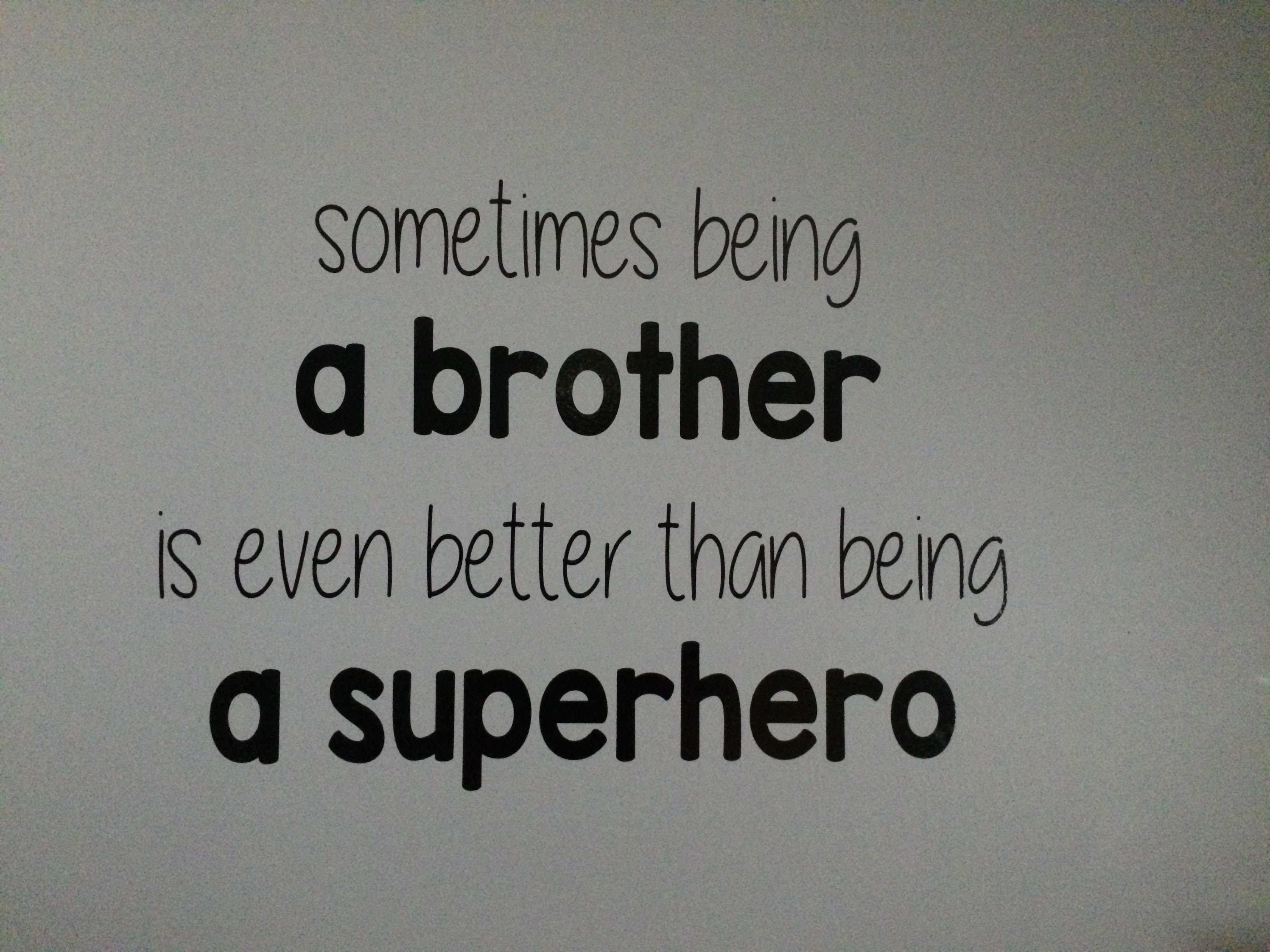 Superhero Wall Saying