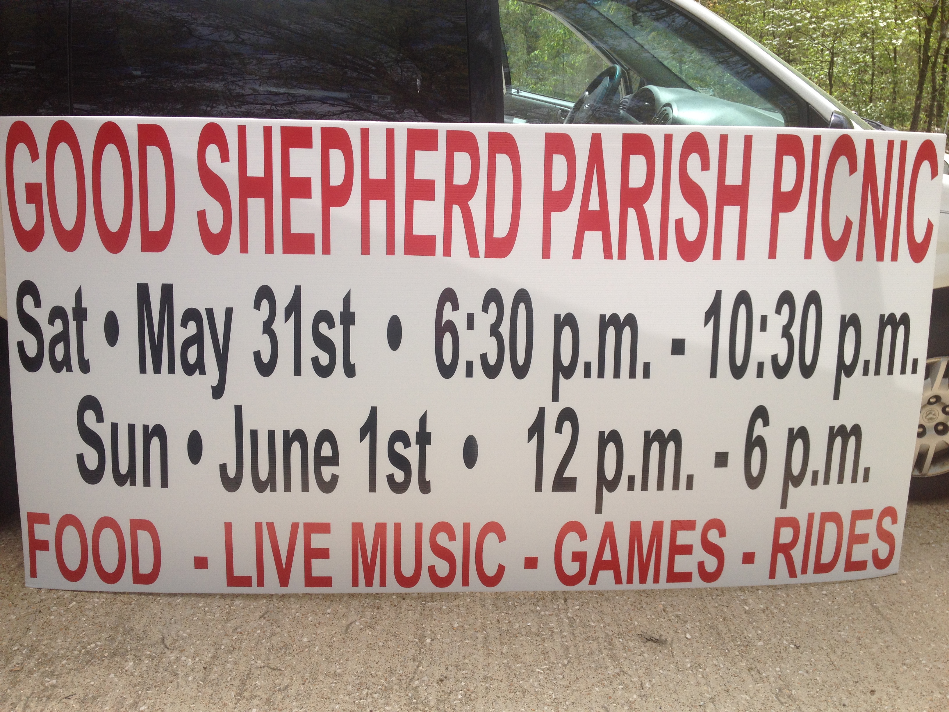 4x8 Picnic Sign
