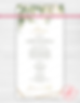 Menu Casamento Folhagem Greenery Dourado