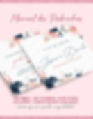 Manual dos Padrinhos Azul Navy Rosa Blush Digital