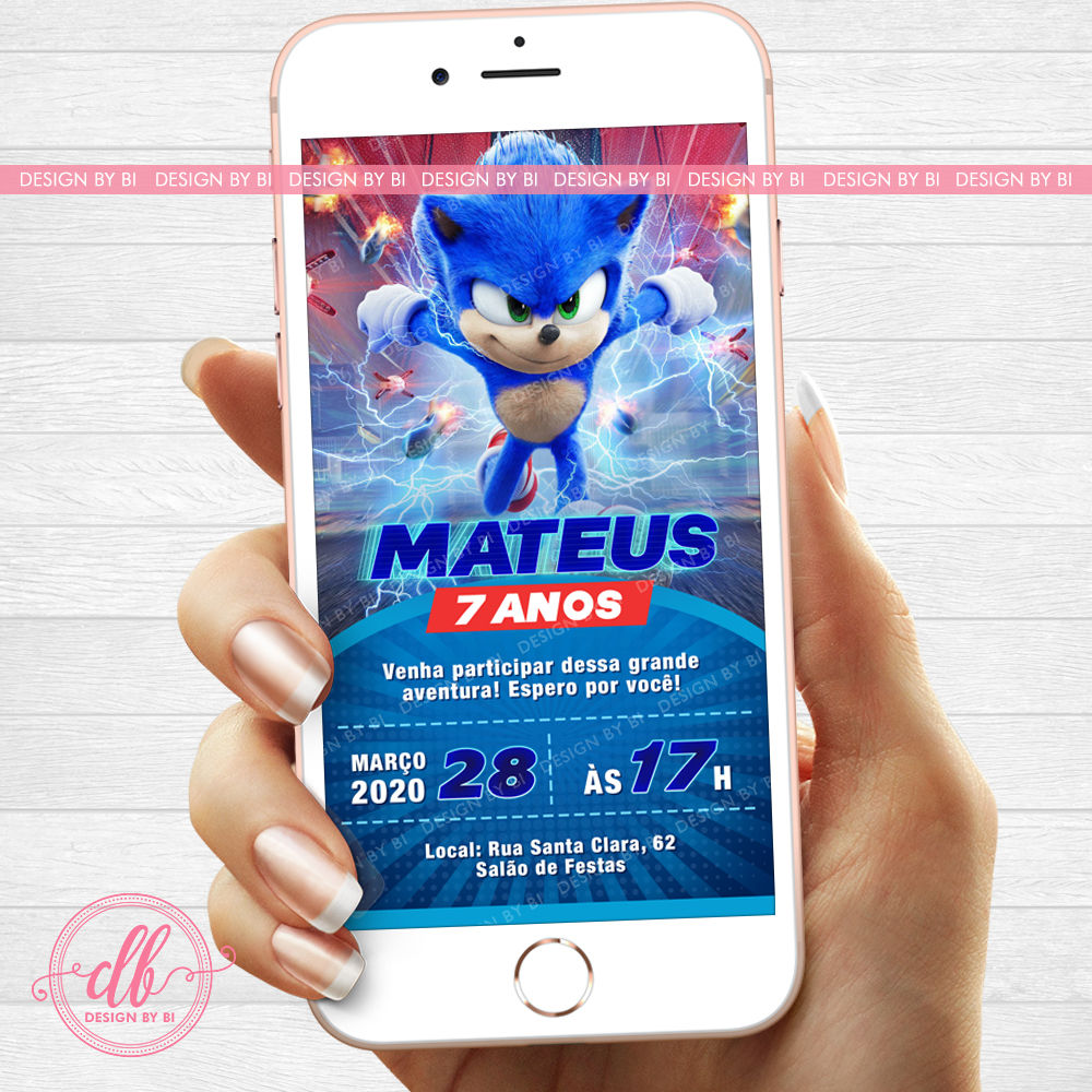Convite Sonic Digital Virtual Whatsapp