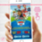 Convite Patrulha Canina Digital Virtual Whatsapp