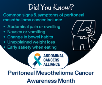 Understanding Signs and Symptoms - Peritoneal Mesothelioma Cancer Awareness Month