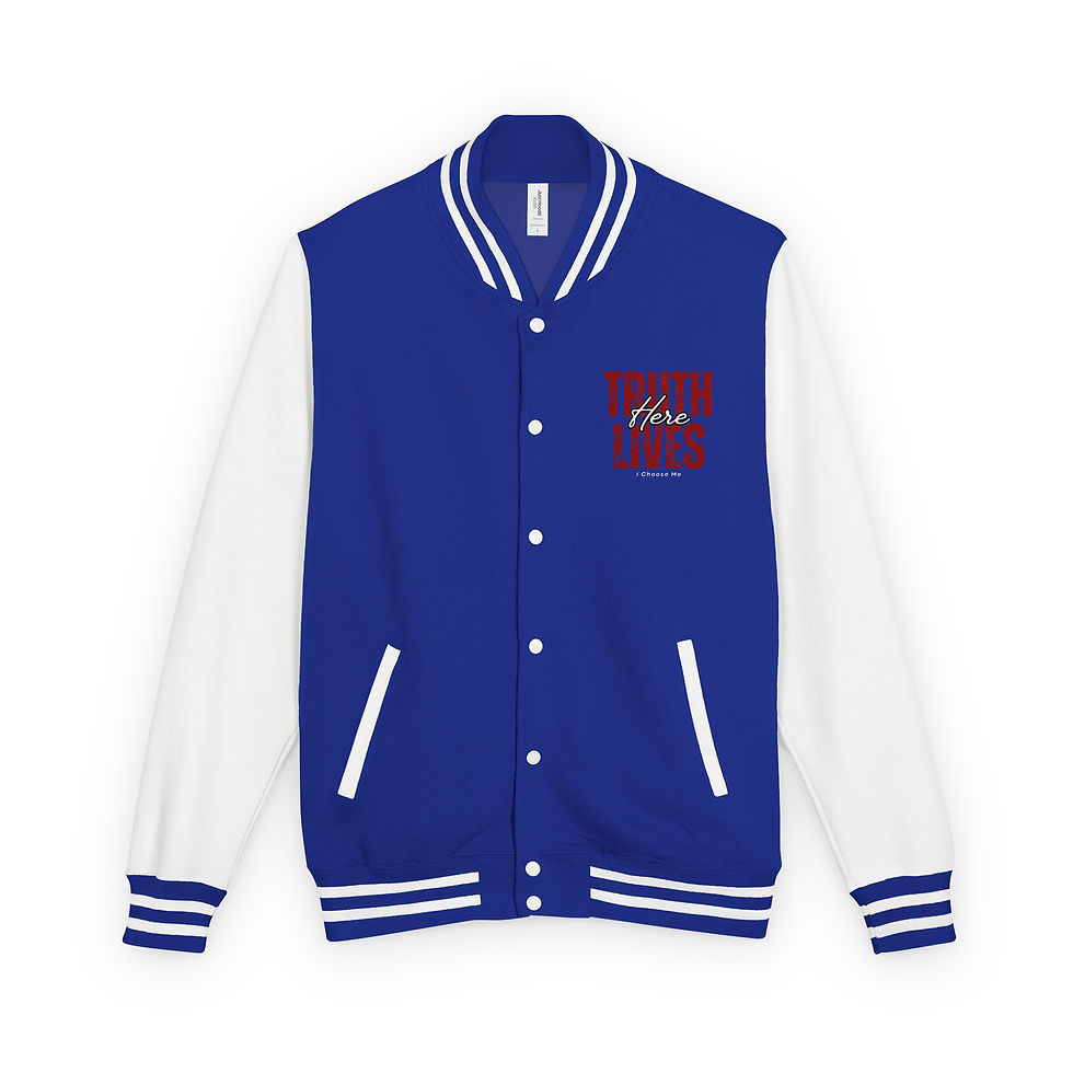 Thumbnail: Truth Lives Here Heavyweight Letterman Jacket