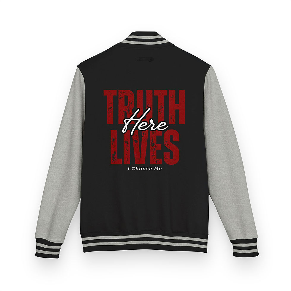 Thumbnail: Truth Lives Here Heavyweight Letterman Jacket