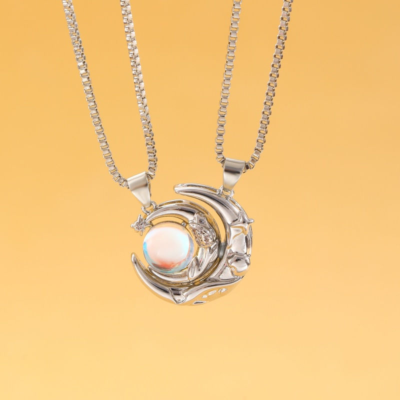 Thumbnail: Eternal Sun & Moon Necklace Set