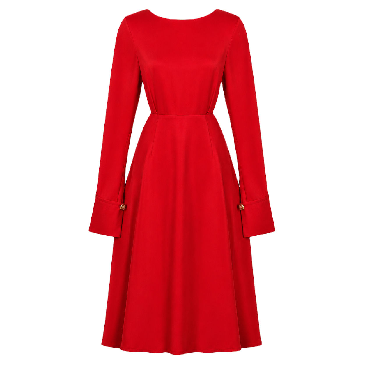 The Reversible Silk-Touch Cupro Midi Dress