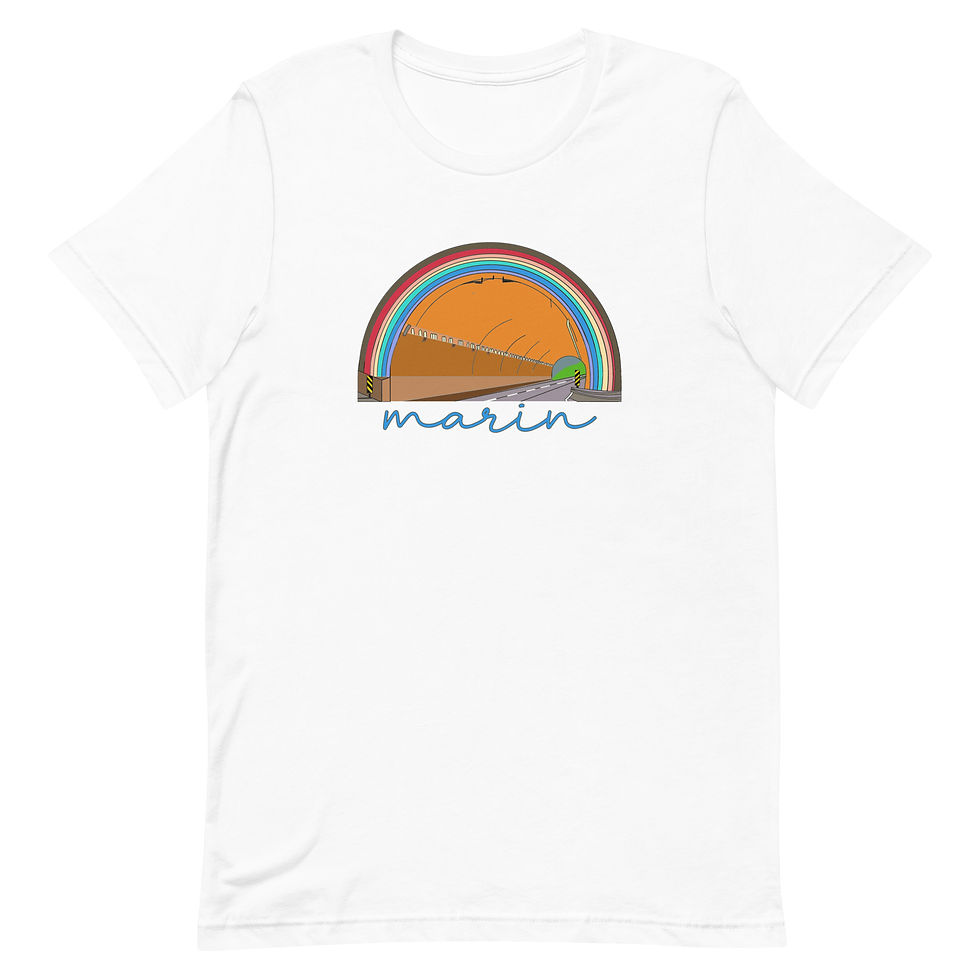 Thumbnail: Marin County Rainbow Tunnel - Triblend T-Shirt - Adult