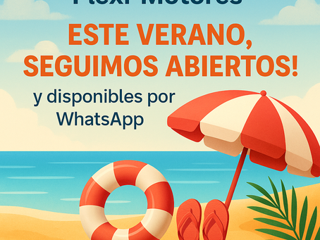 Este verano, ¡seguimos abiertos y disponibles por WhatsApp!