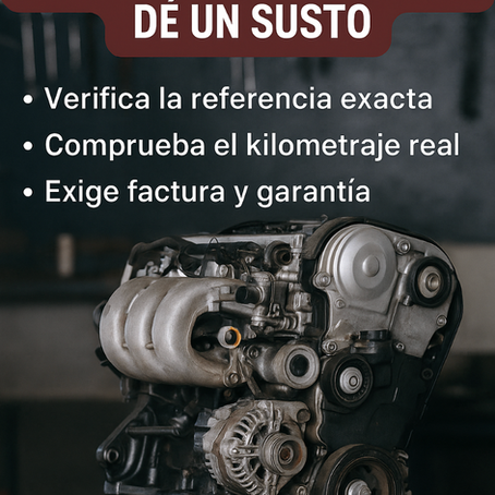Cómo elegir un motor de ocasión que no te dé un susto