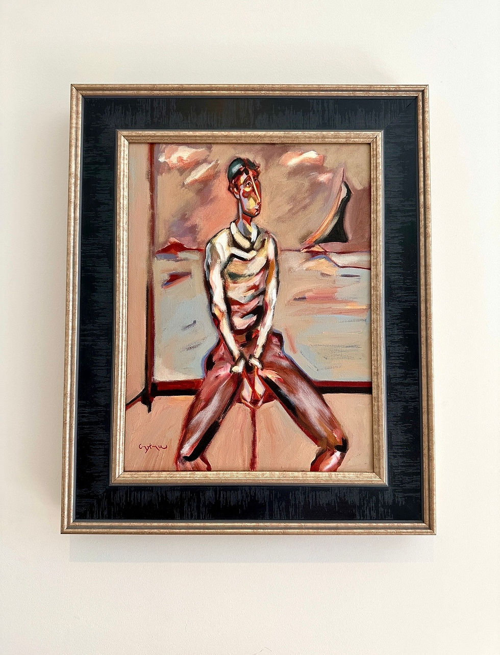 Thumbnail: 'Edison's Sailing Days' Original, canvas