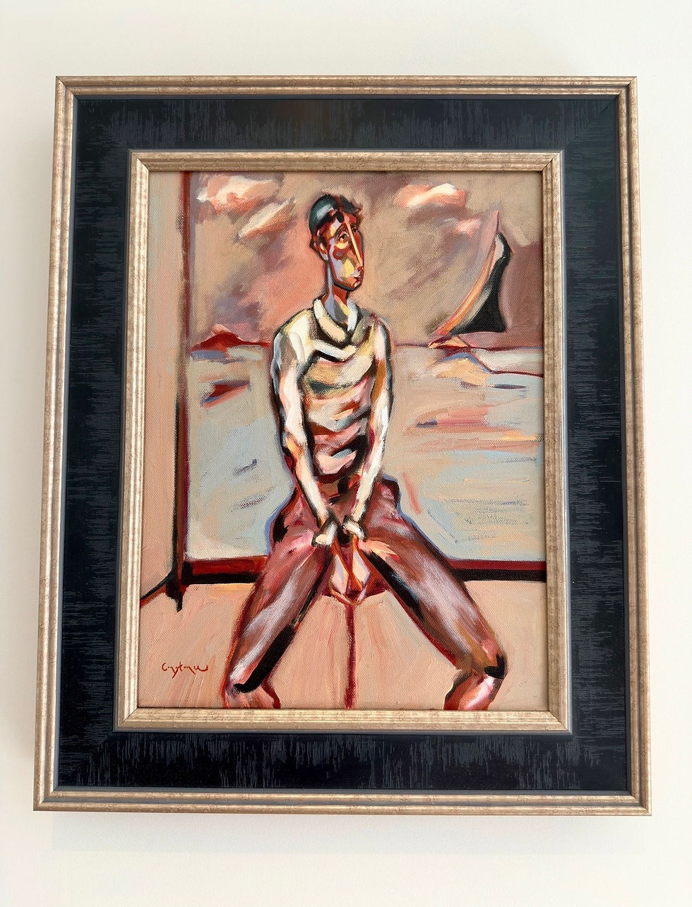 Thumbnail: 'Edison's Sailing Days' Original, canvas
