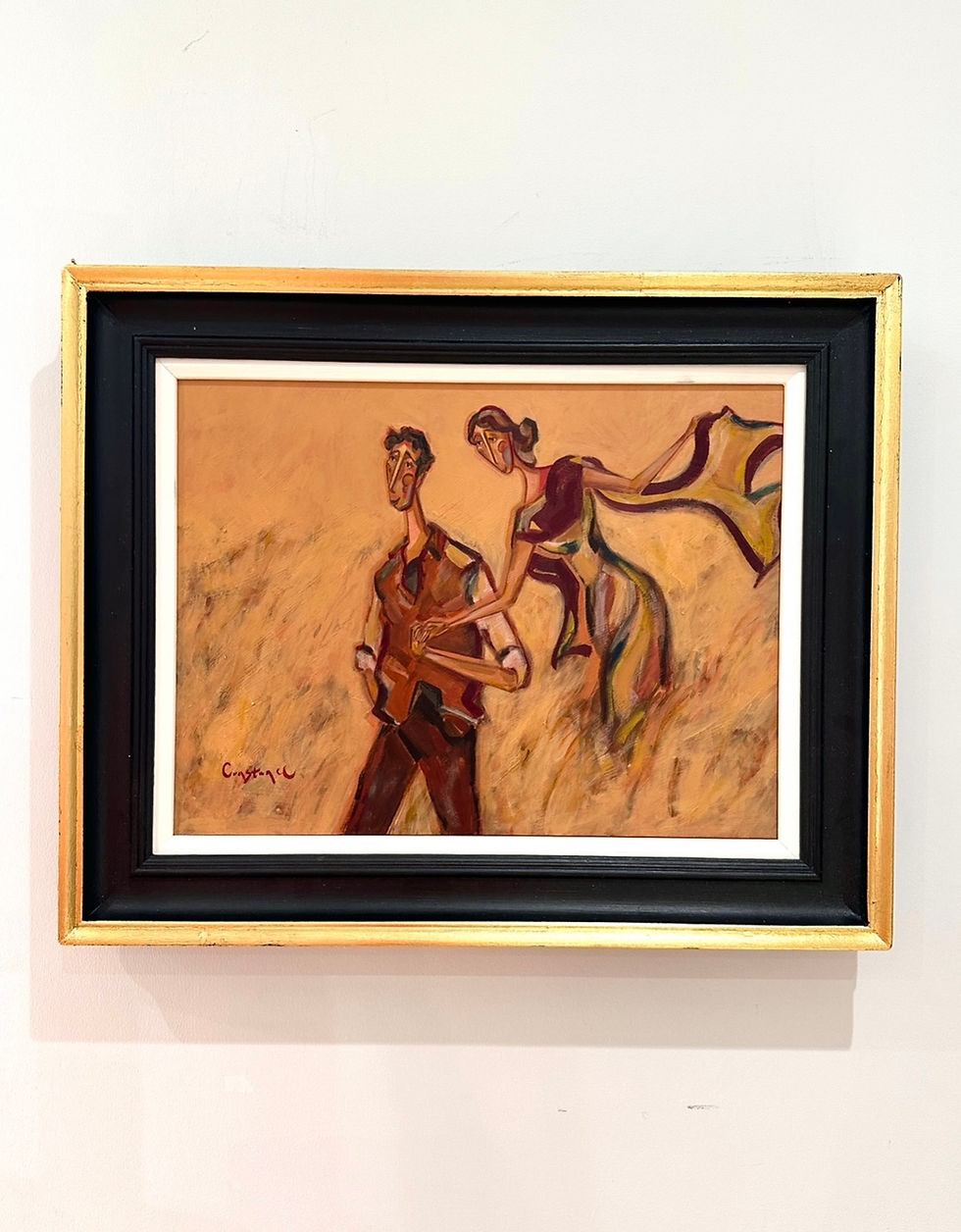 Thumbnail: (Sold) 'Alexander & Eloise' Original, wooden panel