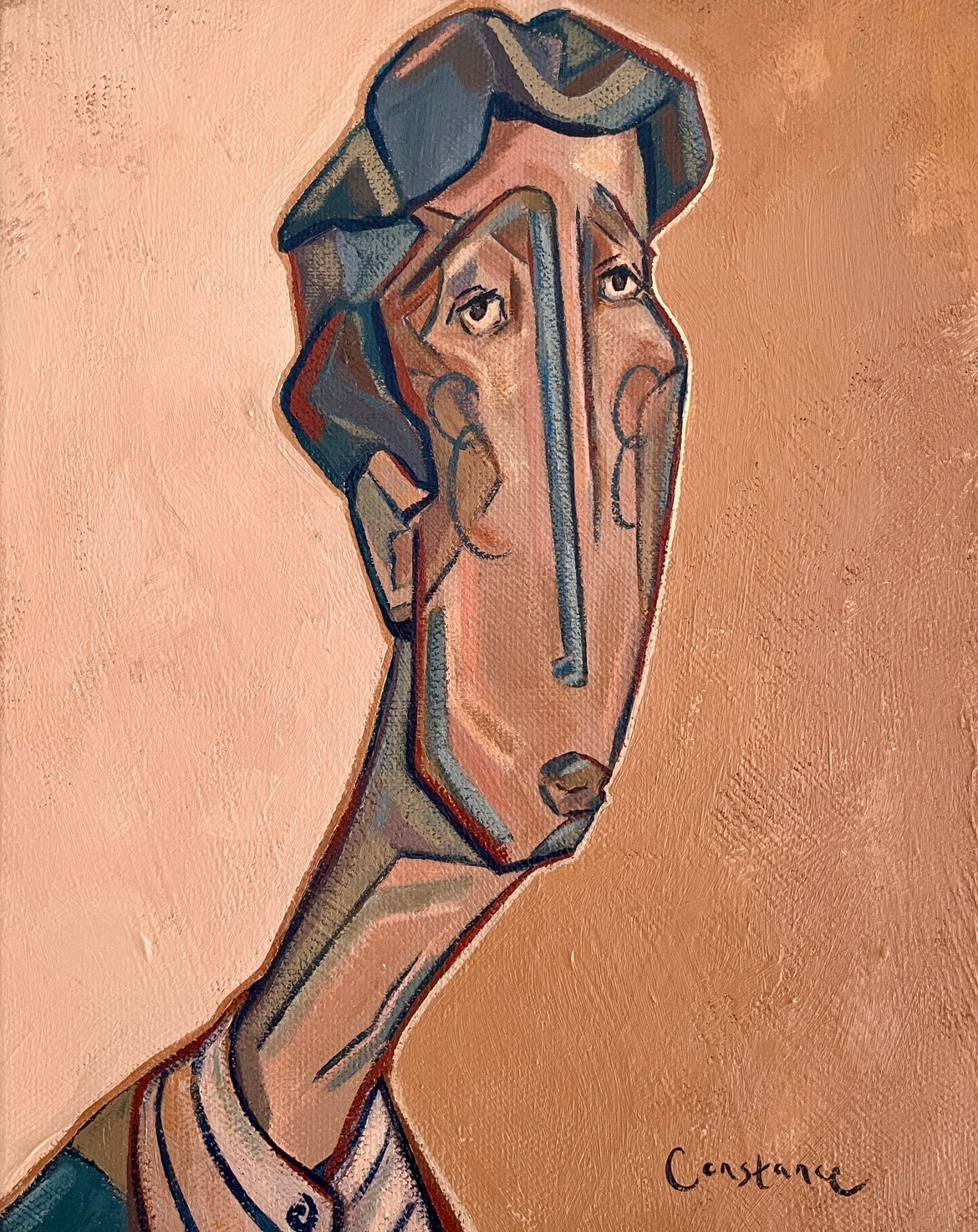 (Sold) 'Jude' Original, canvas framed