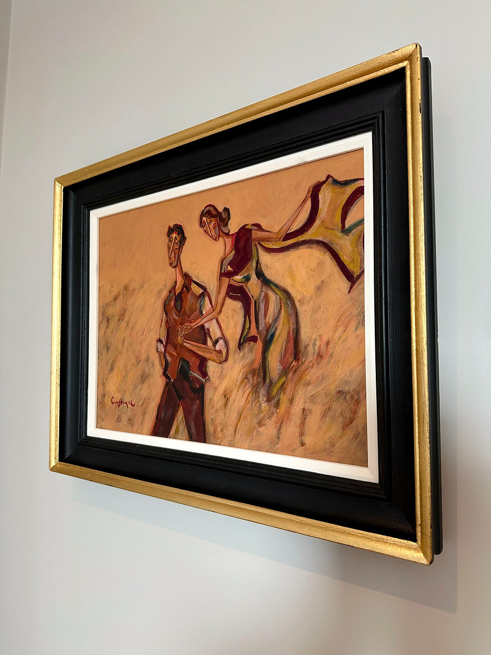 Thumbnail: (Sold) 'Alexander & Eloise' Original, wooden panel