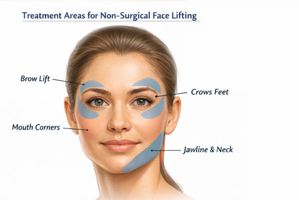 botox treatment areas