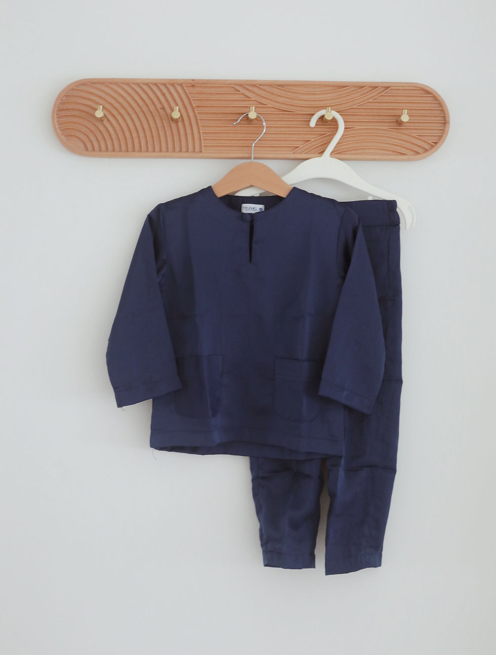 Thumbnail: Anaas Kids Kurung Set in Navy