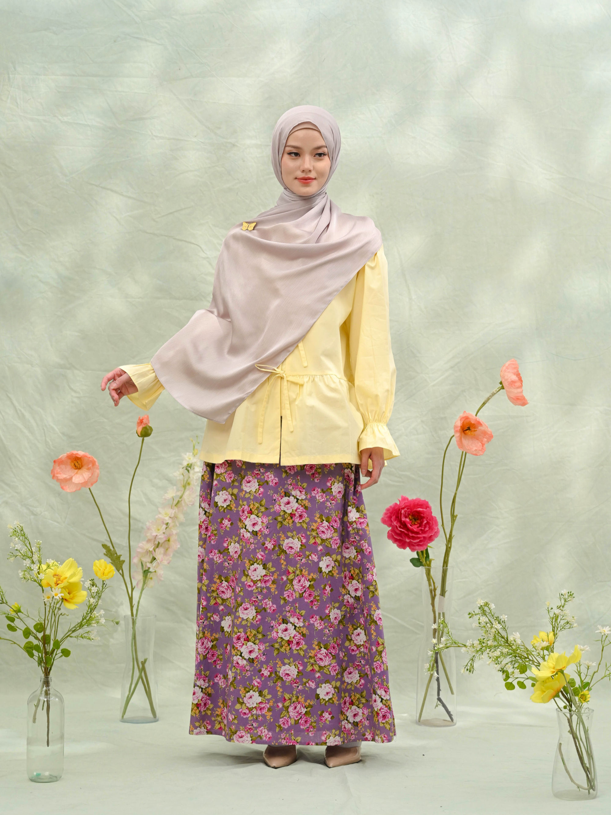 Patisserie Co-ord Set in Butter Taro