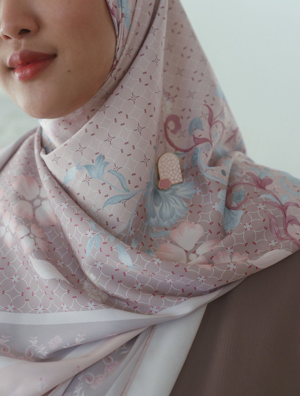 Thumbnail: Enchanted Square Scarf in Ethereal