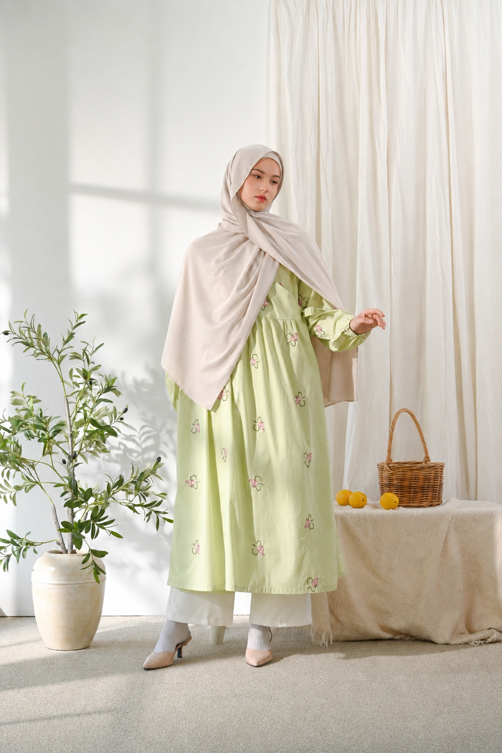 Kinfolk Wrap Dress in Dew