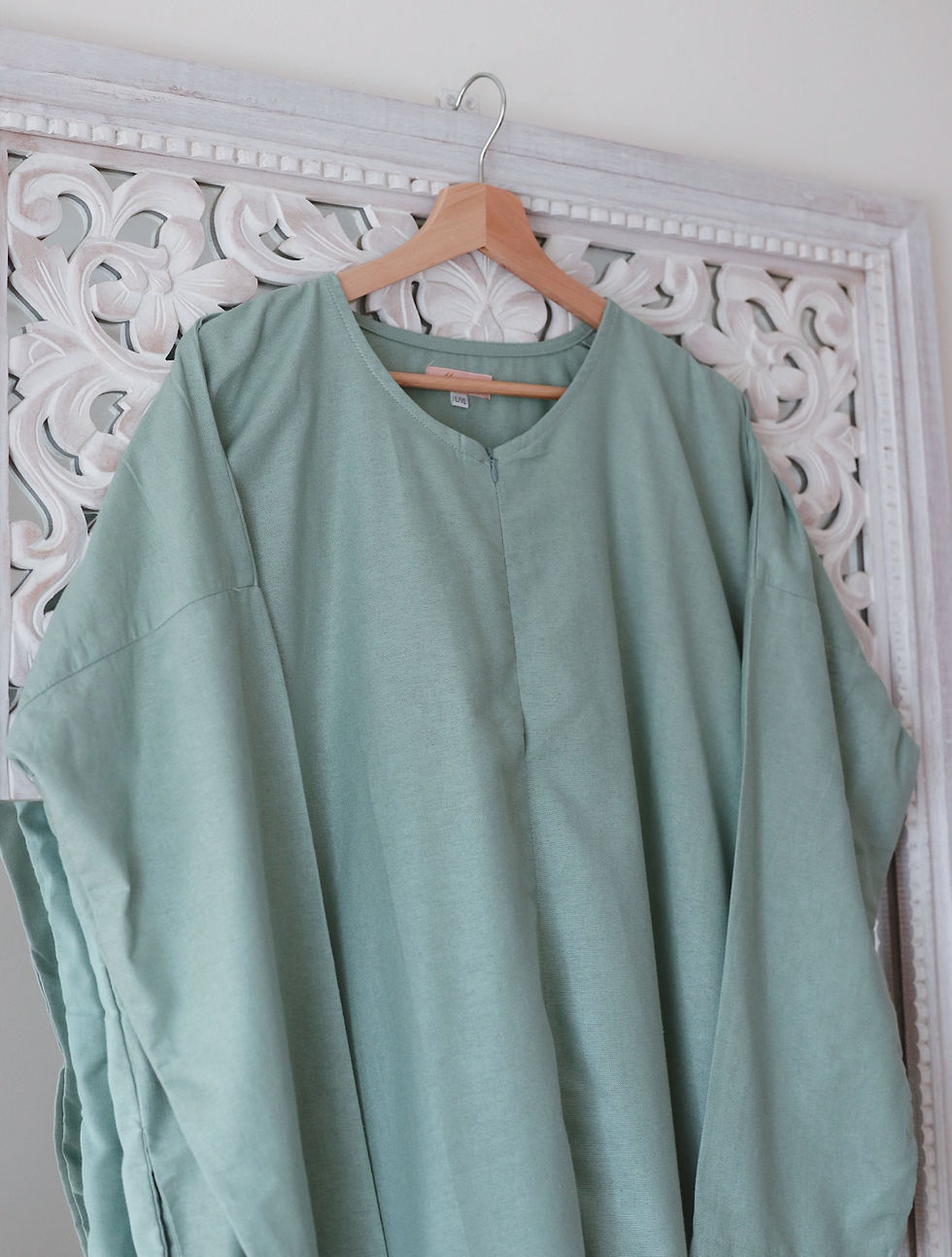Thumbnail: Inaaya Air French Linen Dress in Seafoam
