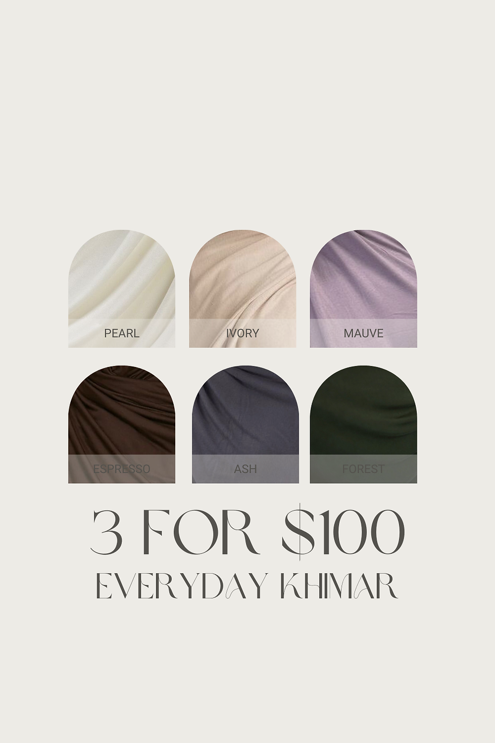 Thumbnail: 3 for $100 Hayaa Everyday Khimar