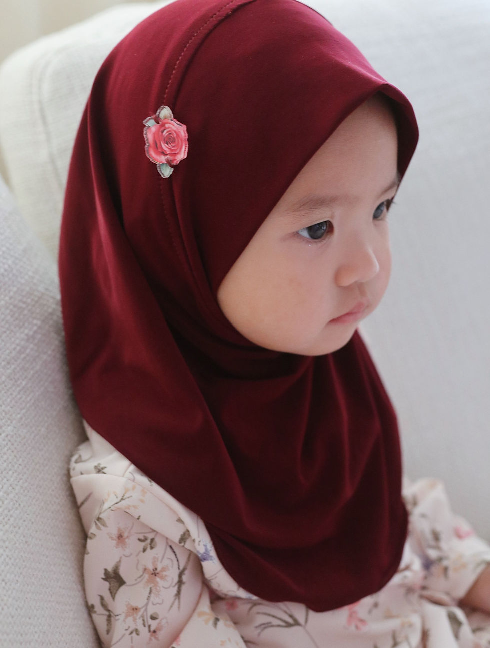 Thumbnail: Wildflowers Kids SlipOn Shawl in Rose