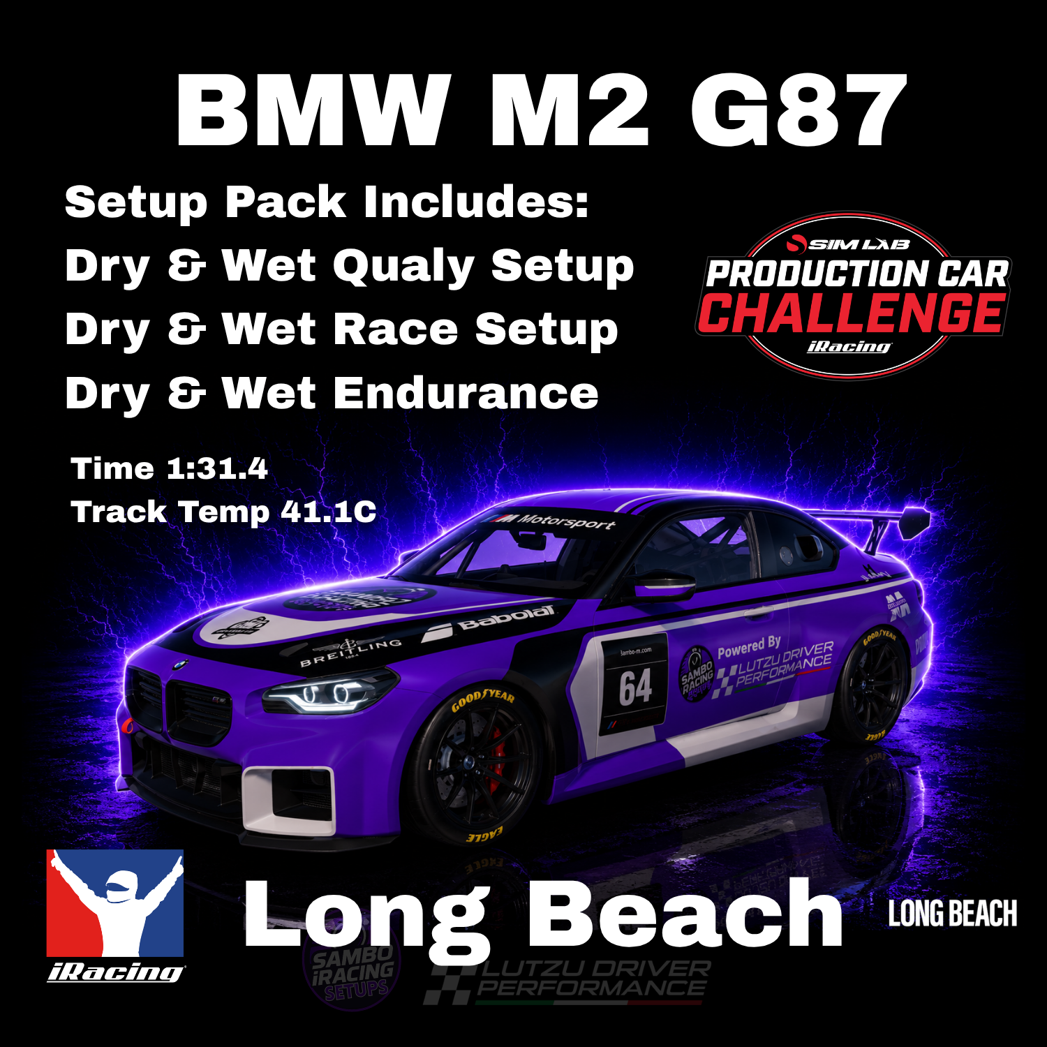 BMW M2 Racing Long Beach iRacing Setups