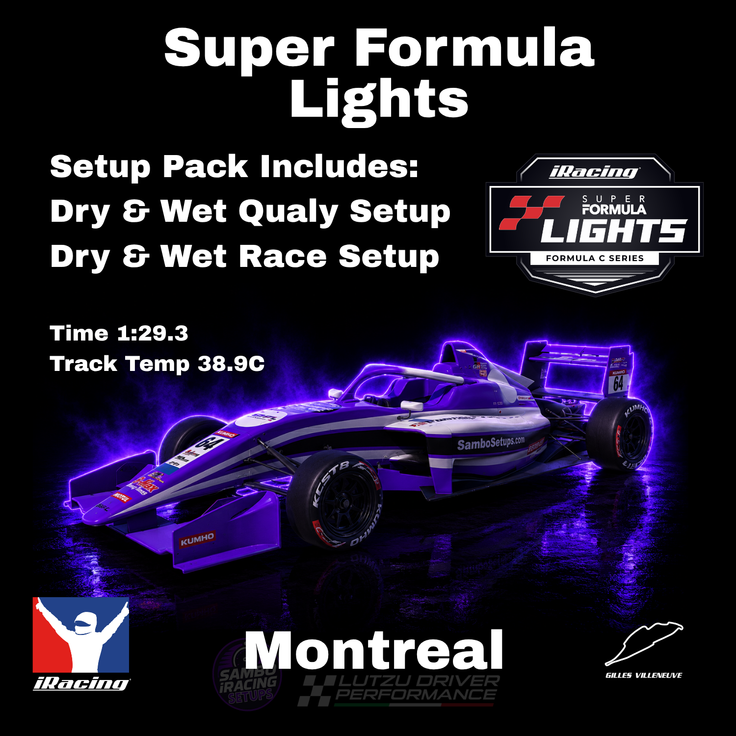 Super Formula Lights Montreal iRacing Setups