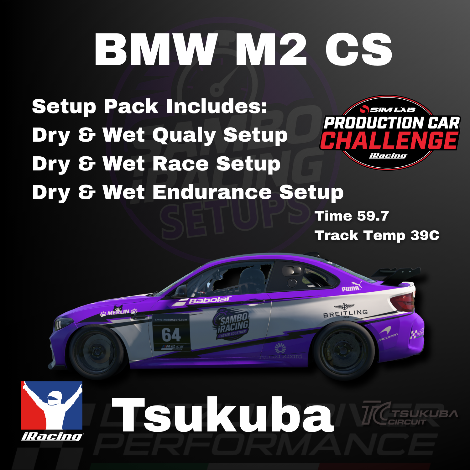 BMW M2 Tsukuba iRacing Setups