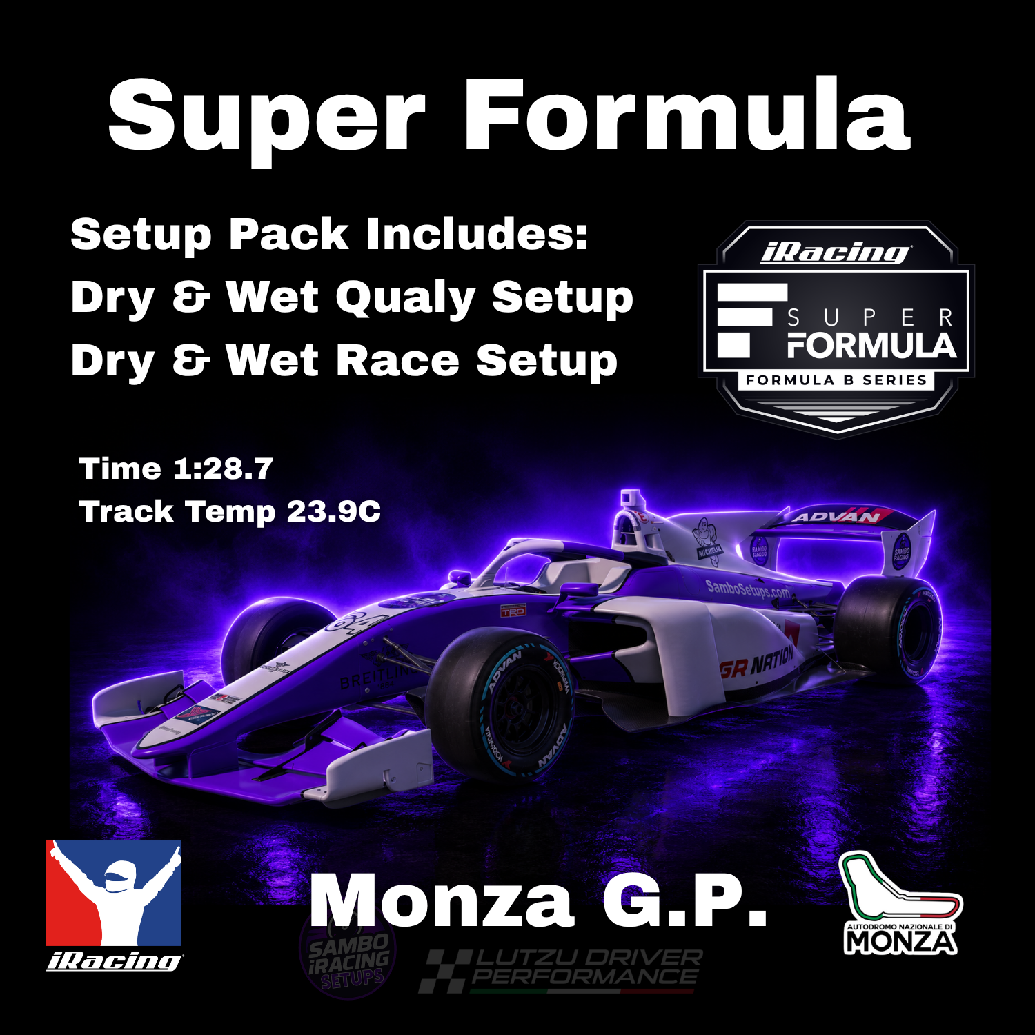 Super Formula Monza Grand Prix iRacing Setups