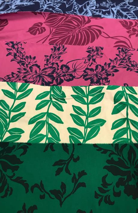 Hand Printed Hawaiian Fabrics