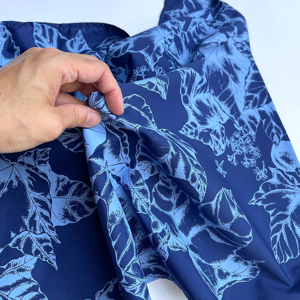 섬네일: Kukui Leaf Print Vintage (S) | Navy