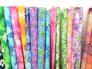 カラフルなハワイアンファブリック