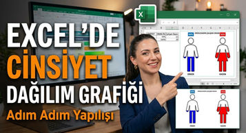 Excel’de Erkek/Kadın Çalışan Dağılım Grafiği Nasıl Oluşturulur?