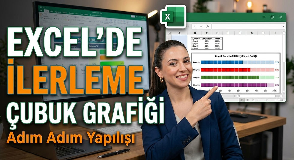 Excel’de Hedef ve Gerçekleşen Verileri Etkili Bir Şekilde Görselleştirin