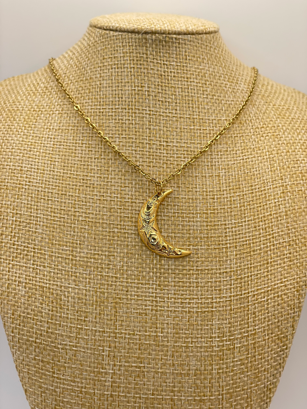 Miniature : Collier - Lune étoilée