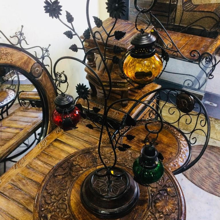 Metal Candle & Lamp Stand