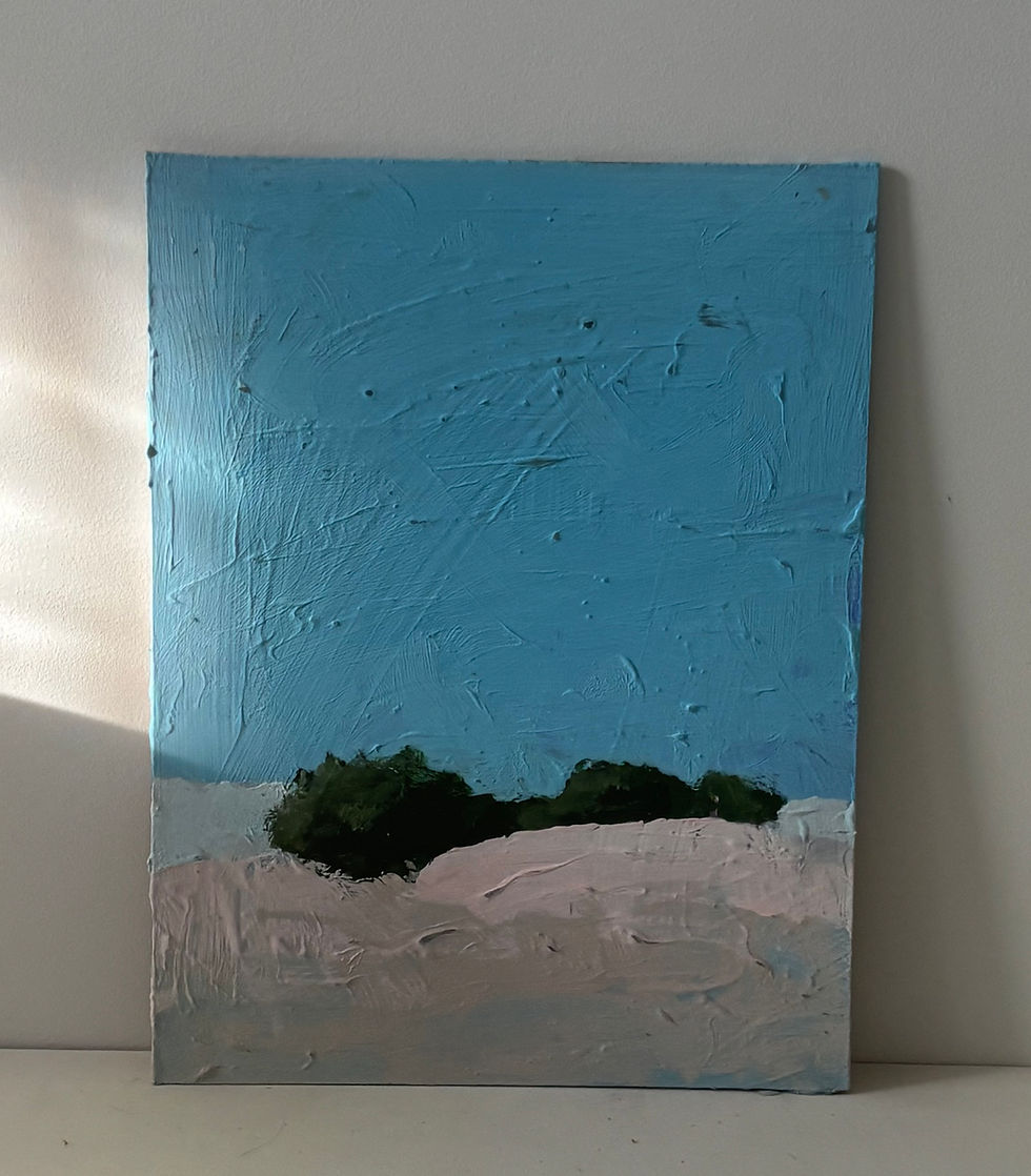 Distant woods with blue sky 2000