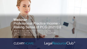 Webinar: Professional Practice Income: Making sense of PCG 2021/D2