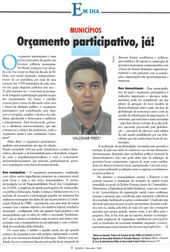 Orçamento participativo, já!