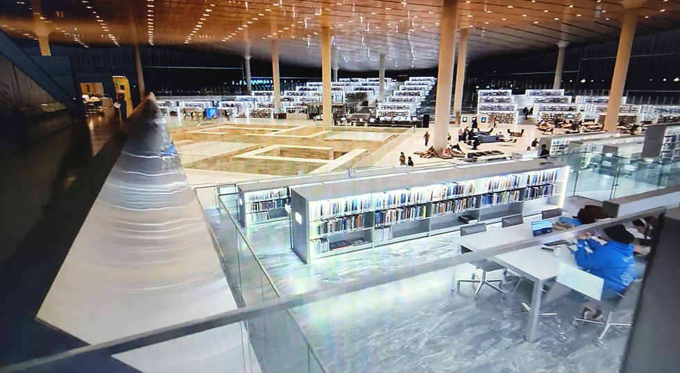 Vista da Qatar National Library